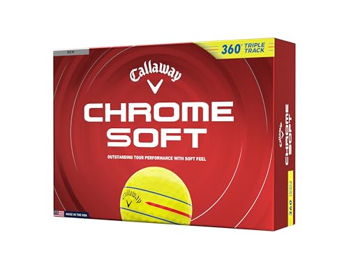 Callaway Golf Chrome Soft 2026 Golf Balls - color: 360 Yellow Triple Track
