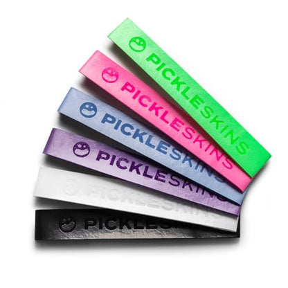 Thin Sliced Overgrip - Pickleball All-Weather Rubber Handle Grip, Single or Multipack - Black, White, Green, Pink, Blue, Purple, Green Tie Dye - Pickleball Accessory