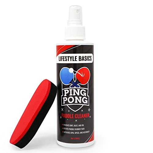 Lifestyle Basics Ping Pong Paddle Cleaner - Rubber & Wood Cleaner for Table Tennis Rackets - 3 Pack Microfiber Cleaning Cloths - Non-Abrasive, Reusable, Washable