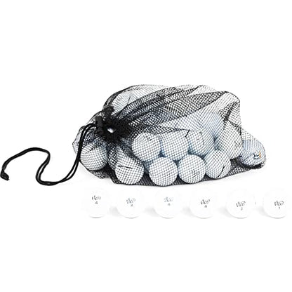 Clean Green Golf Balls Recycled Used Vice Golf Ball Mix - Good Condition Graded Balls - Includes GolfBalls and Mesh Carrying Bag
