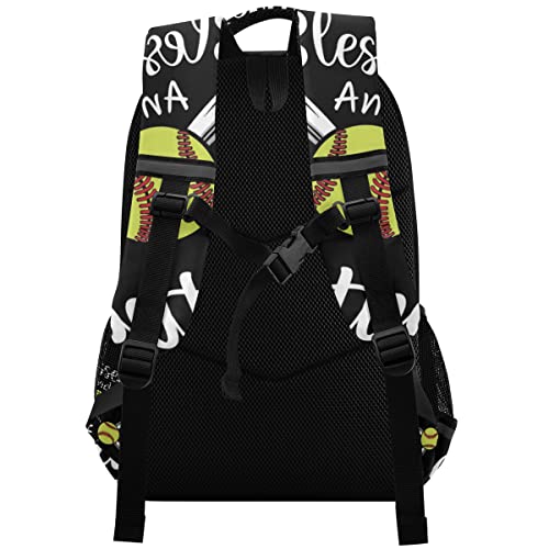Baseball Backpack Softball Sport Laptop Travel Bag Lightweight Daypack School Bookbags for Women Men Kids Teens - color: Baseball