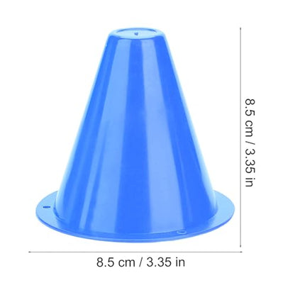 10-Pack Football Training Cones, Bracket Accessories, Obstacle Marking Set - color: Blue