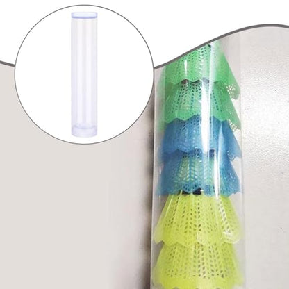 Yiju Shuttlecock Storage Tube Badminton Ball Holder Compact, Reusable, Equipment Supplies Container Badminton Ball Organizer Clear - size: Large