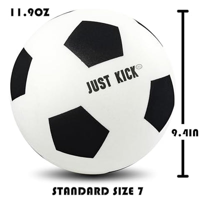 SRG Silent Foam Soccer Ball – Airless Indoor House Ball for Quiet Training, Soft Durable Foam Design, Multi-Use for Dribbling Practice, Gift for Soccer Fans, Sizes 3/5 / 7