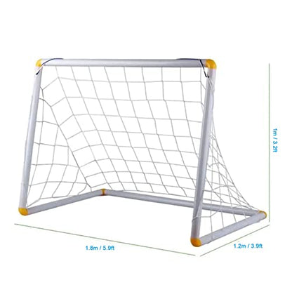 Soccer Goal Net, Sports Twisted Net Post Netting Portable Football Replacement Field Equipment Foldable Polyethylene Rope for Backyard Daily Practice Match Training Shooting Aid with Carry Bag - size: 6X4FT