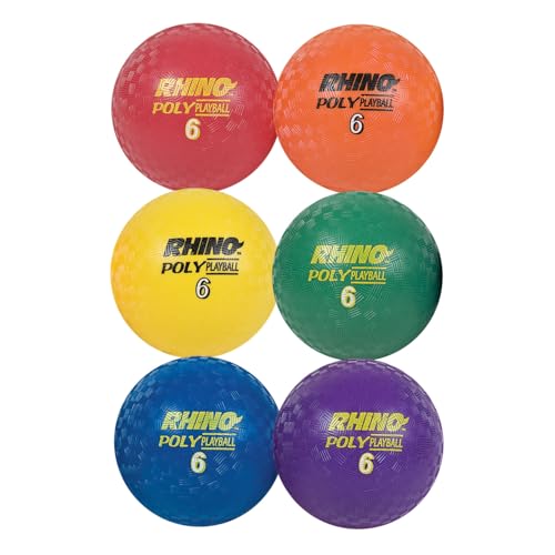 Champion Sports Poly Playground Ball Set - size: 6-Inch Diameter