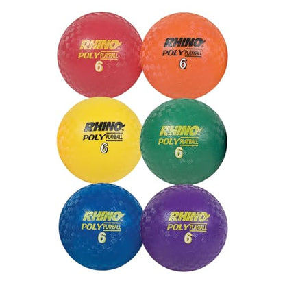 Champion Sports Poly Playground Ball Set - size: 6-Inch Diameter