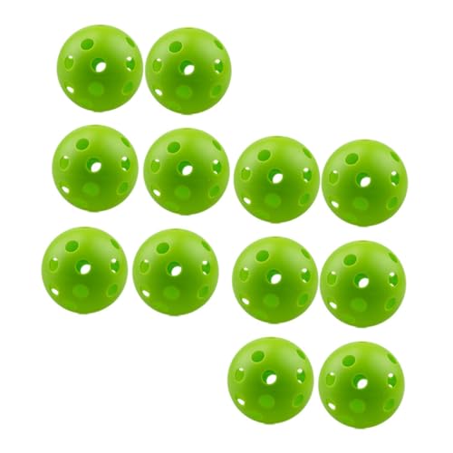 Mikikit Golf Indoor Practice Balls Indoor Balls Porous Balls Hollow-Out Balls Hollow Balls Indoor Training Balls - color: Green