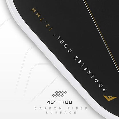 Franklin Sports PRO Pickleball Paddles – C45 Carbon Fiber Series - Official USAP + UPA Approved – Pro Player Design - color: ALW Aurelius | White, size: 12.75 mm