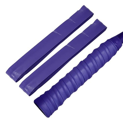 2 Pcs Tennis Racket Grip Tape, Dry Tennis Overgrip Tape, Anti-Slip Absorbent Grip, Racket Overgrip Tape - color: Purple, size: Textured-43.3"x1"x0.03"