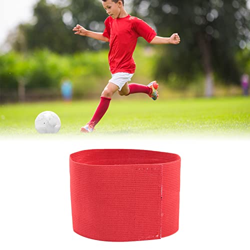 Captain Armband for Soccer Football Team Leader Adjustable Wristband Breathable Sports Training Accessory for Players Game Match Practice Men Women Youth