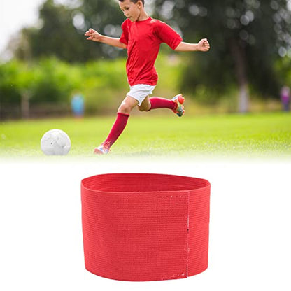 Captain Armband for Soccer Football Team Leader Adjustable Wristband Breathable Sports Training Accessory for Players Game Match Practice Men Women Youth
