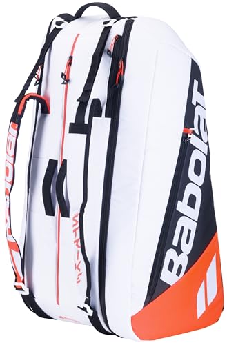 Babolat Pure Strike 4th Gen Racquet Holder x12 Tennis Bag (White/Red)