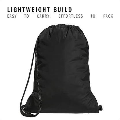 adidas Alliance Sackpack – Drawstring Backpack for Sports, Small Gym Bag - color: Twill Onix Grey/Black/3
