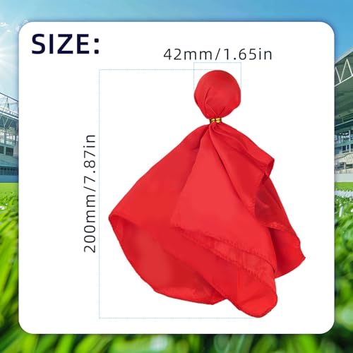 6Pcs Football Penalty Flags, Soccer Tossing Flags Referee Props Sports Fan Tossing Flags, Challenge Flag Football Games Accessory for Football/Lacrosse(Red+Yellow+Orange)