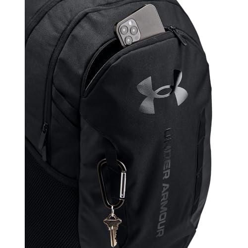 Under Armour Unisex-Adult Hustle 6.0 Backpack - Mens and Womens, (003) Black/Black/Black, One Size Fits Most - color: (003) Black / Black / Black, size: One Size