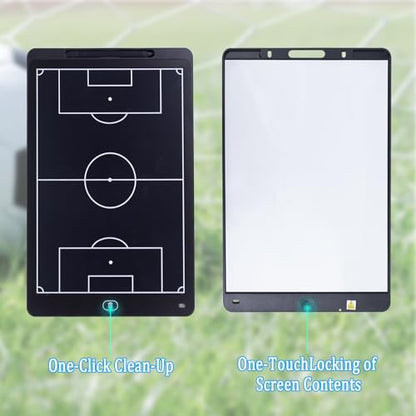 Magnetic Electronic Soccer Coaching Board, 16 inch LCD Soccer Coaching Board,LCD Soccer Strategy Board with Stylus Pen,Soccer Board Tactic Board, Training Equipment