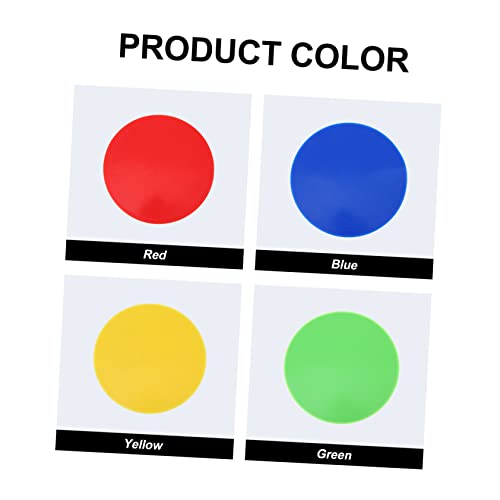 Yardwe 8pcs Markers for Sports Training Non- Landmark Pads for Gym Soccer Basketball Hockey Agility Markers Red Yellow Green