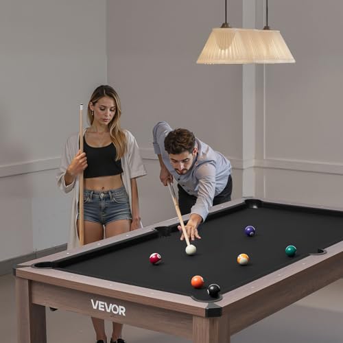 VEVOR 7ft 3-in-1 Multi Game Table with Dining, Pool, and Tennis Table, for Family Game Room Adults, Includes Full Set of Accessories, - style: 2 Benches for Storage and Accessories