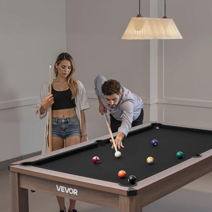 VEVOR 7ft 3-in-1 Multi Game Table with Dining, Pool, and Tennis Table, for Family Game Room Adults, Includes Full Set of Accessories, - style: 2 Benches for Storage and Accessories