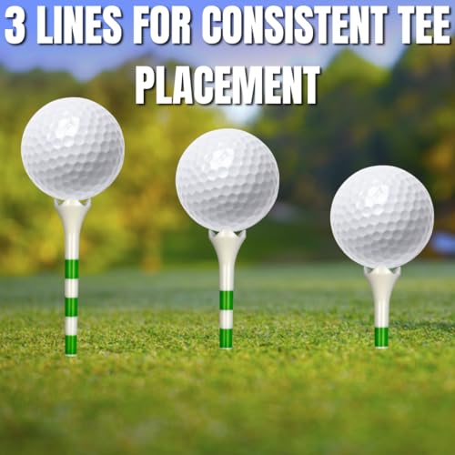(50/150/500) Plastic Golf Tees 3 1/4 Best Golf Tees for Men, Unbreakable Golf Tees for Women, Long Golf Tees, Zero Friction Golf Tees, Tall Golf Tees Plastic Unbreakable, Reusable Golf Tee - size: 500