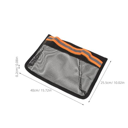Ping Pong Paddle Holder, Hanging Mesh Storage Bag for Table Tennis Rackets & Balls, Under Table Organizer with Adjustable Straps for Pickleball