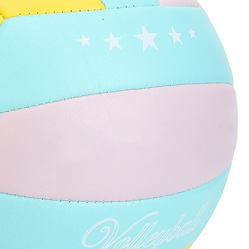 SUNGOOYUE Size 5 Volleyball, Soft High Elasticity PVC Indoor Outdoor Training Ball with Special Air Nozzle Design, for Gym Field Games and Recreational Activities