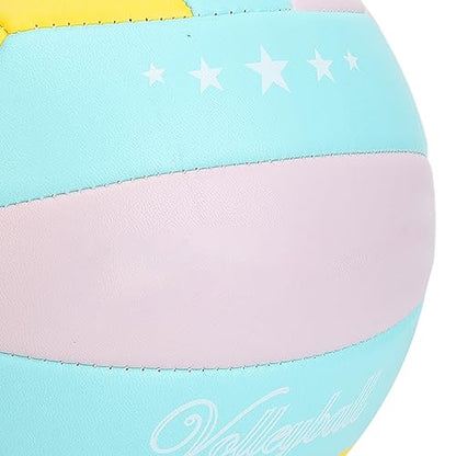 SUNGOOYUE Size 5 Volleyball, Soft High Elasticity PVC Indoor Outdoor Training Ball with Special Air Nozzle Design, for Gym Field Games and Recreational Activities