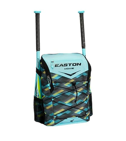 Easton | MOXIE Backpack Equipment Bag | Baseball / Softball | T-Ball / Rec / Travel | Multiple Styles - color: Cyan