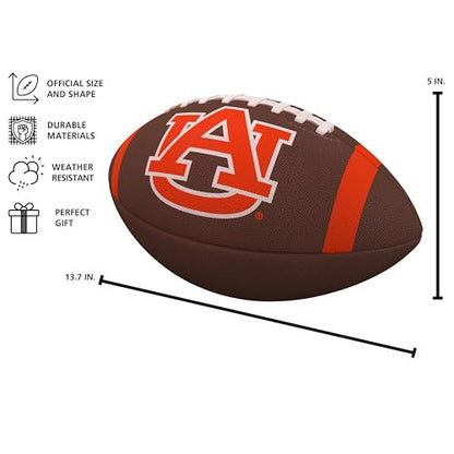 Logo Brands NCAA Mens Team Stripe Official Size Composite Football