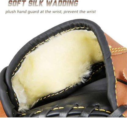 Baseball Glove,Baseball Softball Mitt,Ergonomic Design - Comfortable and Durable Mitt for Kids Youth Adults Training and Beginner