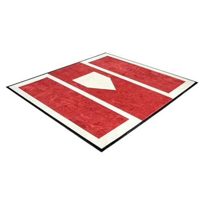 Anti-Slip Baseball Hitting Mat & Softball Training Mat - Thickened Batting Cage Mat for Stance Practice, 6.5 x 4 Feet