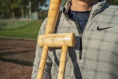 No Errors Sports Sequence Training Bat, Ultimate Two-Handed Baseball Trainer for Swing & Barrel Control, Ideal for Pro Players & Coaches - style: Senior - 25"