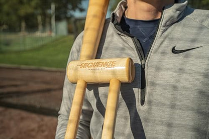 No Errors Sports Sequence Training Bat, Ultimate Two-Handed Baseball Trainer for Swing & Barrel Control, Ideal for Pro Players & Coaches - style: Senior - 25"