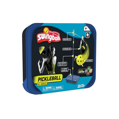 Swingball Pickleball Paddles Tether Tennis Game Set - Portable All-Surface Base, Durable, Easy Assembly, Indoor & Outdoor Games, Backyard Games for Kids, Active Play for Kids and Families, Ages 6+