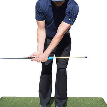 Lag Shot Golf Training Aid | Lag Stick Golf Swing Trainer Provides Instant Feedback On Chip Shot Faults | Rotation and Golf Wrist Hinge Trainer Fits Mens, Womens, Kids/Junior Clubs