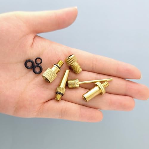 32 PCS Brass Ball Pump Needle Valve Adapter Set Bike Tire Pump Accessories for Gym Balloons Toys Bicycles