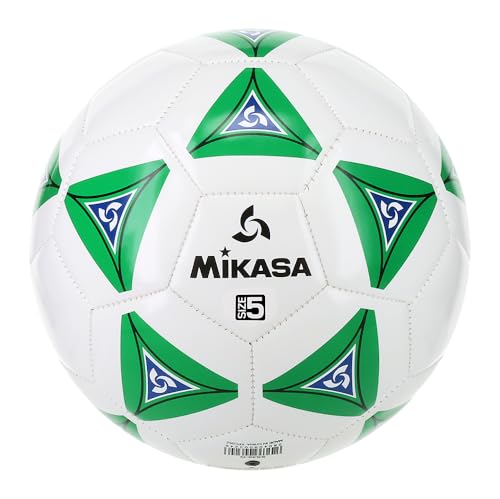 Mikasa Serious Soccer Ball - color: Green/white, size: 5