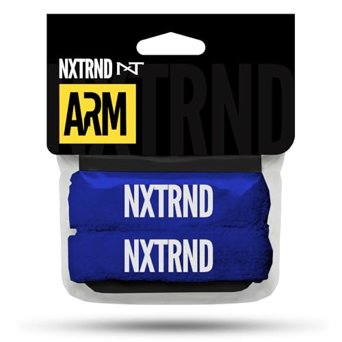 1 Pair Nxtrnd Bicep Bands, Sweat-Absorbent Arm Sweatbands, Football Accessory - color: Blue