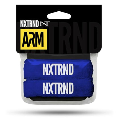 1 Pair Nxtrnd Bicep Bands, Sweat-Absorbent Arm Sweatbands, Football Accessory - color: Blue