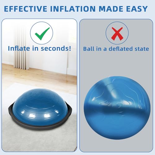 KEUYE Ball Pump Compatible with Bosu for Balloons,Yoga Ball,Manual Hand Air Ball Balance Trainer Pump Compatible with Bosu,2 Pcs