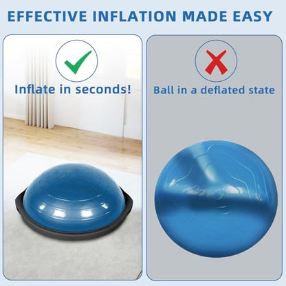 KEUYE Ball Pump Compatible with Bosu for Balloons,Yoga Ball,Manual Hand Air Ball Balance Trainer Pump Compatible with Bosu,2 Pcs