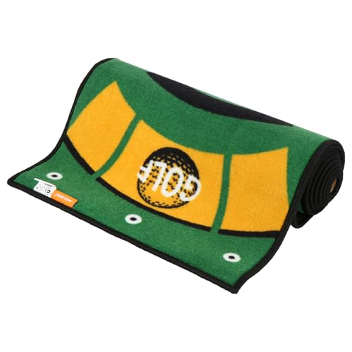 VALICLUD Golf Putting Mat Indoor Practice Blanket with Artificial Turf Surface, Putter Training Tool for Office and Home Use, Non-Slip Green Carpet for Golfers and Beginners