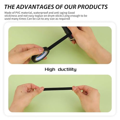 2 Rolls Finishing Tape Tennis Racket, 0.39 Inch × 11 Yards Grip Tennis Finishing Tape PVC Tennis Badminton Racquet Grip Tape Tennis Racket Wrap Grip Vinyl Extra Racquet Tape for Tennis Badminton
