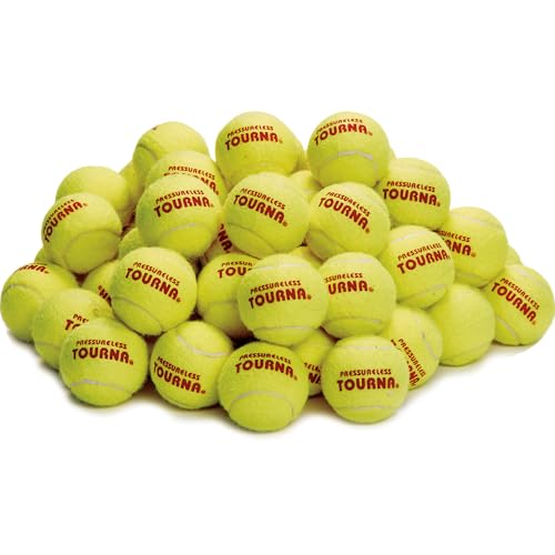 Tourna Pressureless Tennis Ball 60 Count (Pack of 1),Yellow