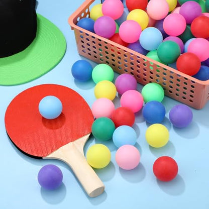 Chivao 200 Pieces Table Tennis Balls Washable Game Table Tennis Mini Plastic Balls for Pool Carnival Party Game - color: Colorful