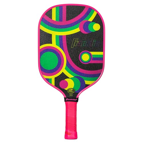 Franklin Sports Kids Pickleball Paddle - Junior Paddle Series Paddle for Youth Pickleball Players - Kids Junior Pickleball Paddles - 10mm Polypropylene Core - color: Pink