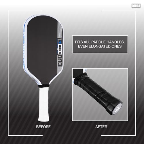 JOOLA Pickleball Paddle Replacement Grip Tape - Wrap for Pickleball Paddle - Feel-Tec Pure Grip - Moisture Wicking Surface & Comfort - Handle Wrap for Use with Overgrip - Black, White, or Gray