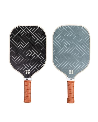 Holbrook's Rove 2: Pickleball Paddles Set of 2 Including 3 Outdoor Pickleball Balls, and Backpack to Carry it All | Fiberglass Paddle Surface for Any Skill Level
