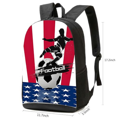 CAIWEI American Football Backpack School Bag (Football 10) - color: Football 10, size: 17.2*11.7*5.5 Inch